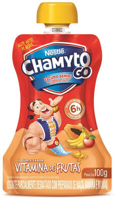 Nestlé Iogurte Parcialmente Desnatado Vitamina De Frutas Chamyto Go Squeeze 100g
