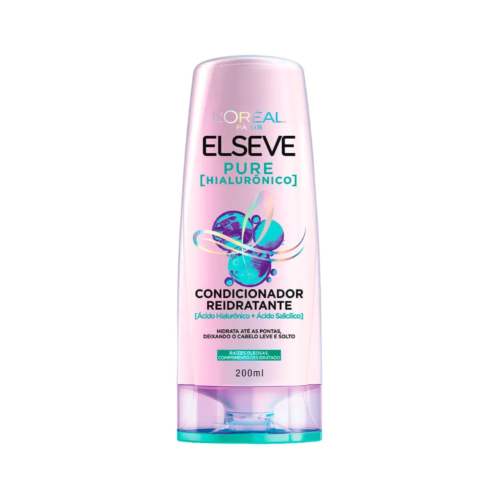Condicionador Elseve 200ml Pure Hialuronico
