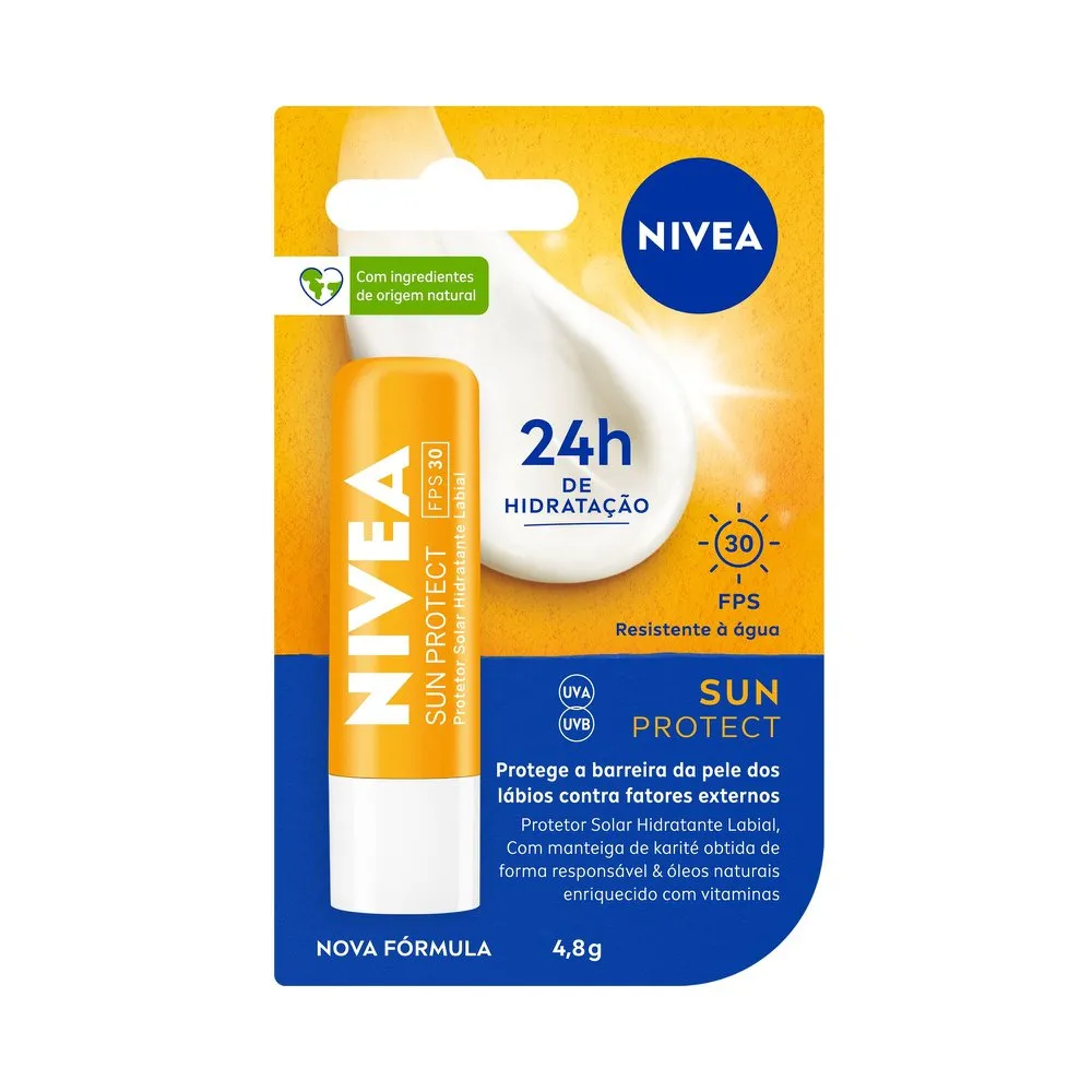Protetor Labial Nivea Sun Protect Fps30 4,8g